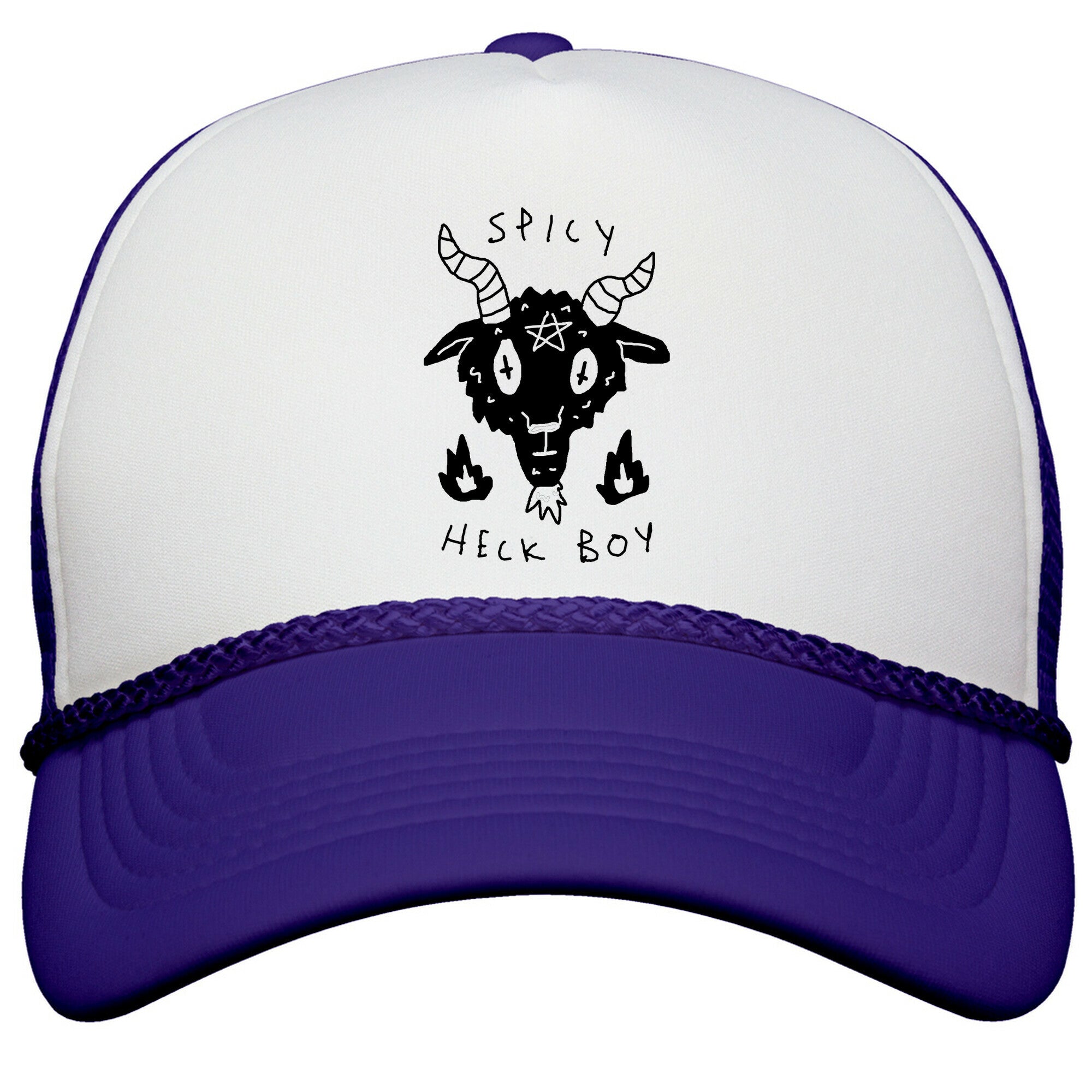 Spicy Heck Boy Satan Snapback Trucker Hat